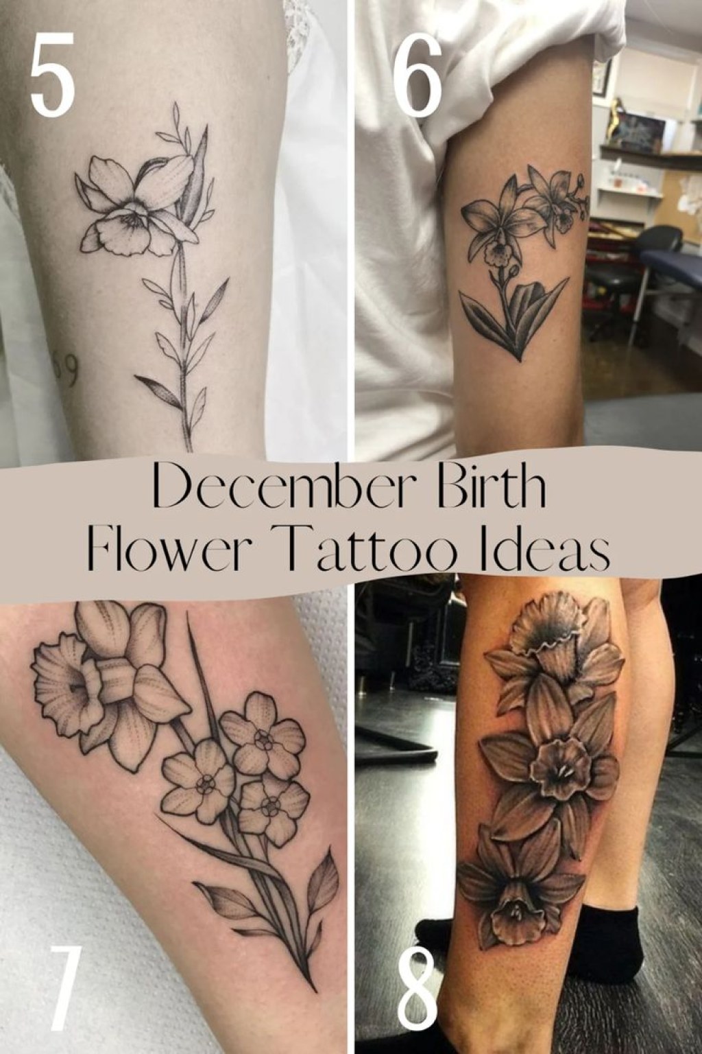 december flowers tattoo - December Birth Flower Tattoo Narcissus - TattooGlee  Birth
