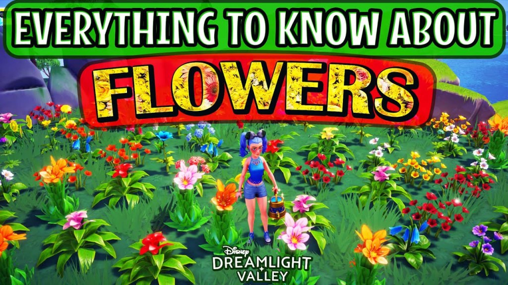 Picture of: DISNEY Dreamlight Valley. Flowers Spawning Explained. Fastest Way to Get  RARE Flowers.
